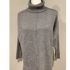Time And Tru Sweater Turtleneck Medium Gray Size Approximately XL Or XXL